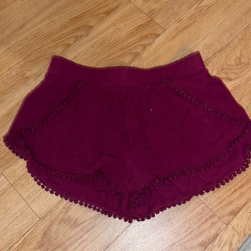 Cotton shorts red